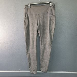 Mondetta‎ Pants Womens Large Gray Compression Yoga Workout Leggings Athleisure